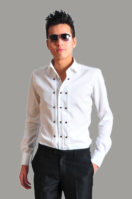 modern tuxedo shirt