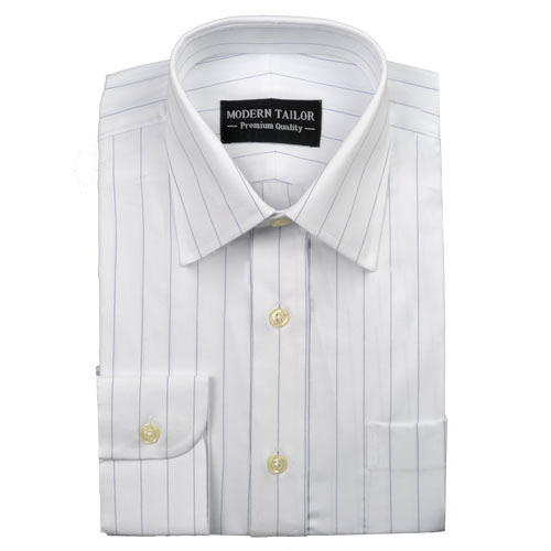 89853 White Indigo Pinstripe dress shirts