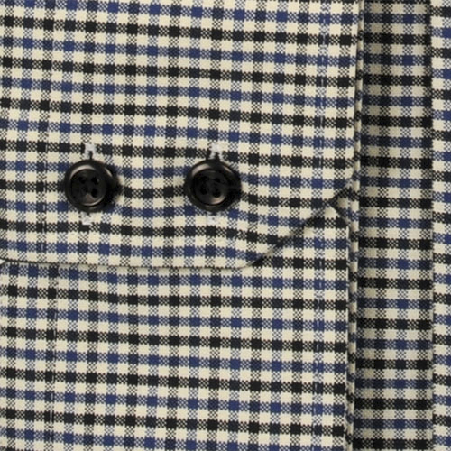 Modern Tailor | #G42 Mini Black and Blue Check dress shirts
