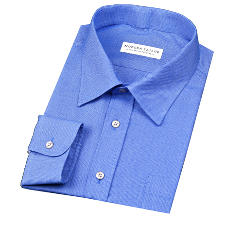 Modern Tailor | #K298 Blue Mini Check dress shirts