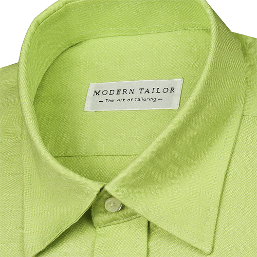 lime green dress shirts for men Lime Green Colour Cotton Shirt Full Sleeve – RIXO main image 1