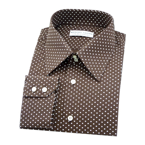 brown dress shirt