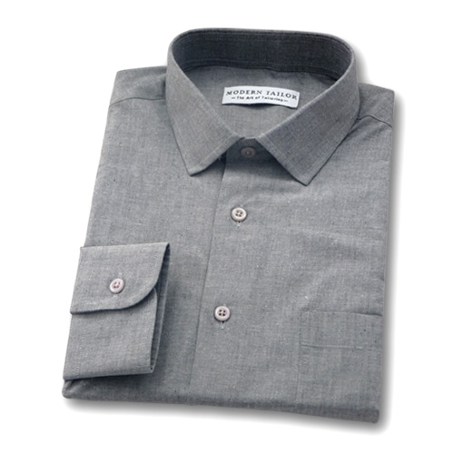 Modern Tailor | #O66 Grey plain dress shirts