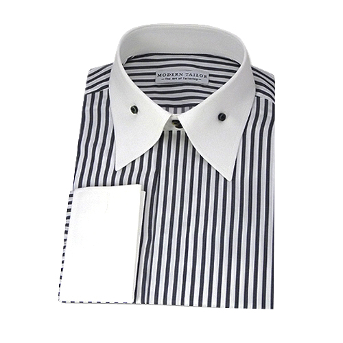 black striped dress shirt