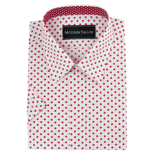 red white dress shirt