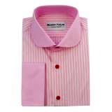 #A11 Pink And White Stripes Dress Shirts