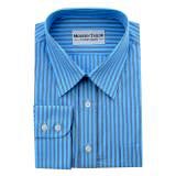 #A79 Turquoise blue Stripes Dress Shirts