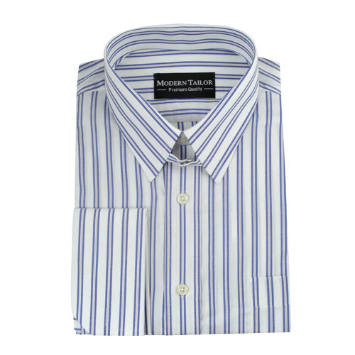 Modern Tailor | #A23 Purple and White Stripes dress shirts
